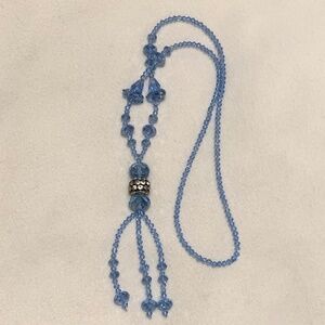 Vintage Blue Glass Pendant